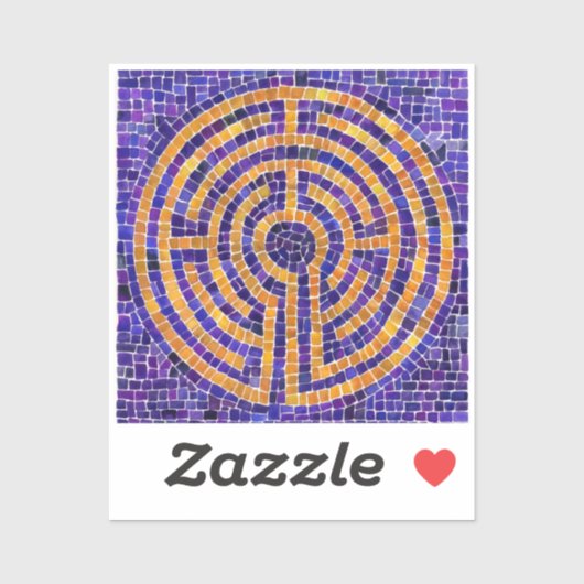 MOSAÏQUE LABYRINTHE Autocollant vinyle 2x2 (Feuille)