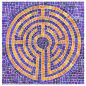 MOSAÏQUE LABYRINTHE Autocollant vinyle 2x2 (Recto)