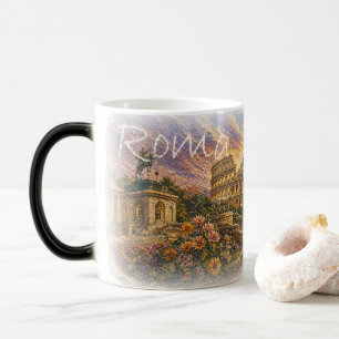 Mosaïque LZO01C de ROME, Latium, Italie, Tasse à c