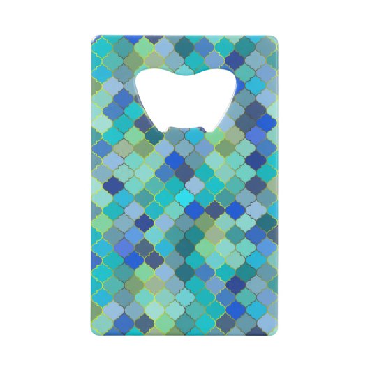 Mosaïque marocaine bleue aqua (Devant)