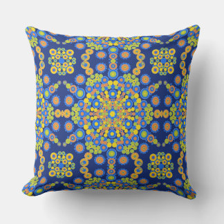 Mosaïque marocaine colorée Coussin extérieur