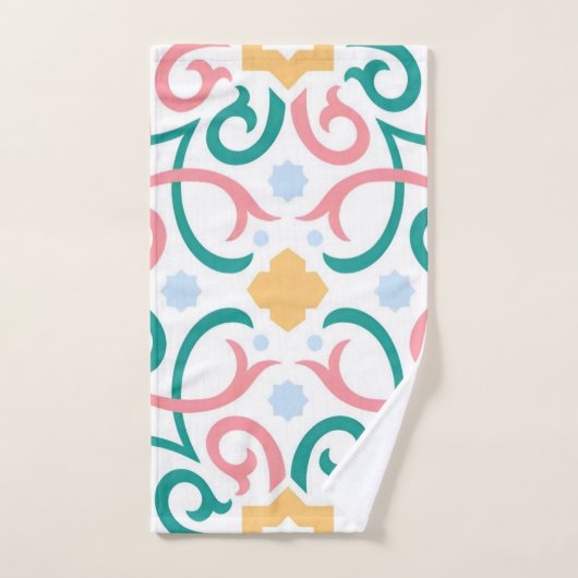 Mosaïque/pastel/ressort (Serviette à main)
