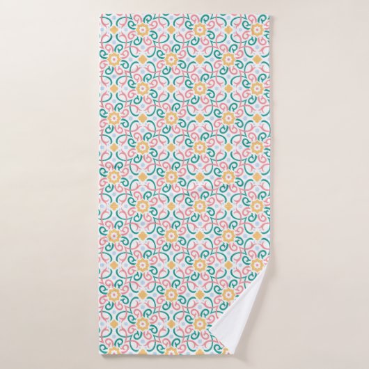 Mosaïque/pastel/ressort (Serviette de bain)