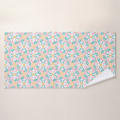 Mosaïque/pastel/ressort (Serviette de bain)