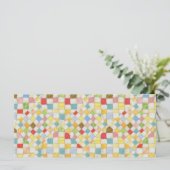 MOSAÏQUE PATCHWORK Carte plate 4x9 / Crème / Horiz (Debout devant)