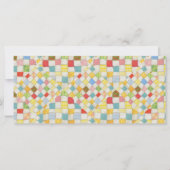 MOSAÏQUE PATCHWORK Carte plate 4x9 / Crème / Horiz (Devant)