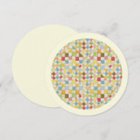 MOSAÏQUE POUR COUVERTURE 5,25" Carte plate ronde /
