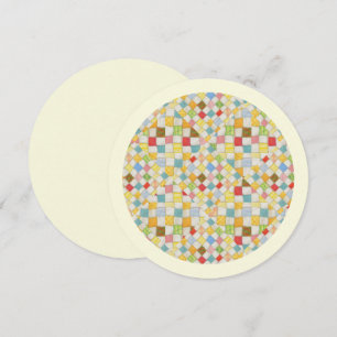 MOSAÏQUE POUR COUVERTURE 5,25" Carte plate ronde /