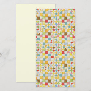 MOSAÏQUE POUR COUVERTURE 8x4 Carte plate / Crème /