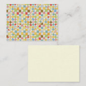 MOSAÏQUE QUILT 3.5x2.5 Carte plate / Crème horizon (Devant / Derrière)