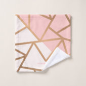 Mosaïque rose d'or (Gant de toilette)