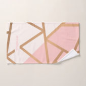 Mosaïque rose d'or (Serviette à main)