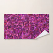 Mosaïque Rose Violet (Serviette à main)
