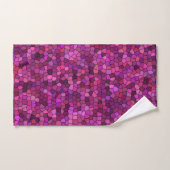 Mosaïque Rose Violet  (Serviette à main)