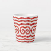 MOSAÏQUE ROUGE Latte Mug (Devant)