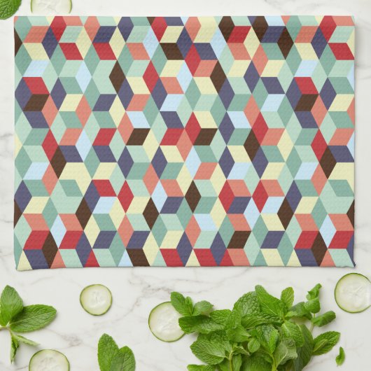 Mosaïque, serviette (Plié)