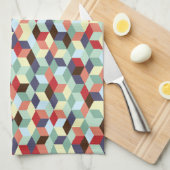 Mosaïque, serviette (Quart Plié)