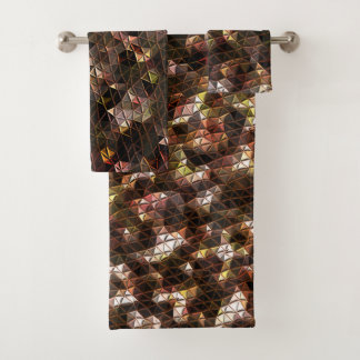 Mosaïque triangulaire de couleur Brown avec léger 