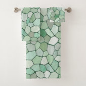 Mosaïque verte Pastel doux (En situation)
