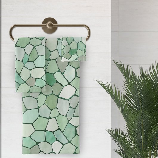 Mosaïque verte Pastel doux