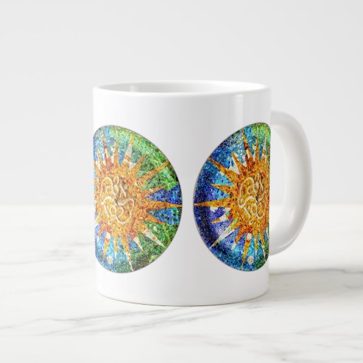 Mosaïques de Park Guell Spécialité Mug (Devant droit)