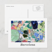 Mosaïques Park Guell Carte postale (Devant / Derrière)
