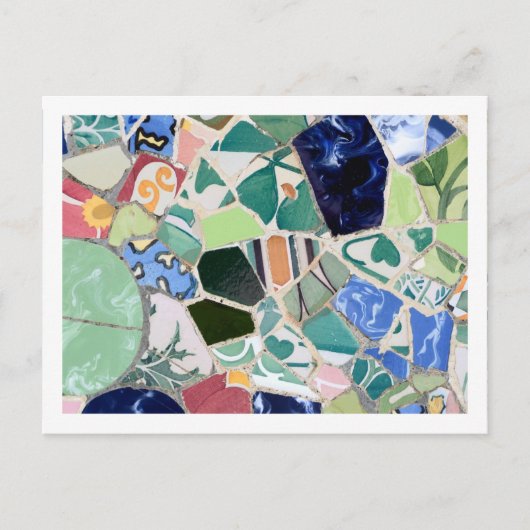 Mosaïques Park Guell Carte postale (Devant)