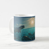 Mosasaures bronzants (Dinosaure Art) Mug (Devant gauche)