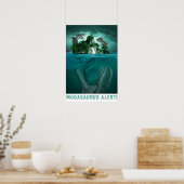 Mosasaurus Alert! Poster (Keuken)