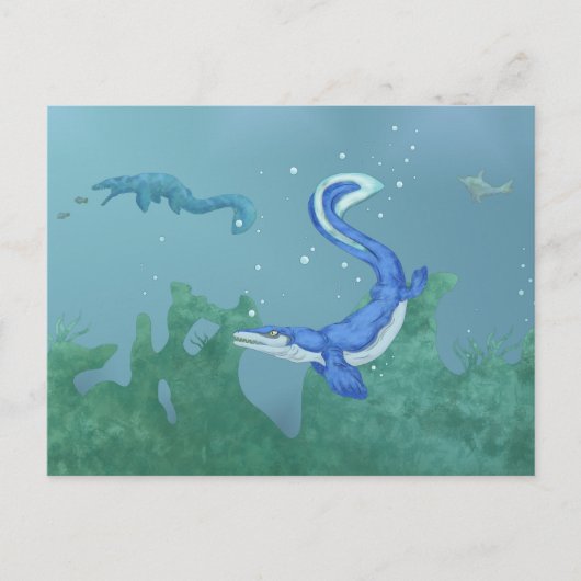 Mosasaurus Briefkaart (Voorkant)