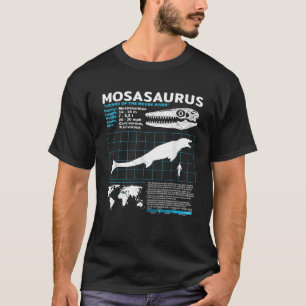 Mosasaurus factsheet Dinosaurus Feiten T-shirt