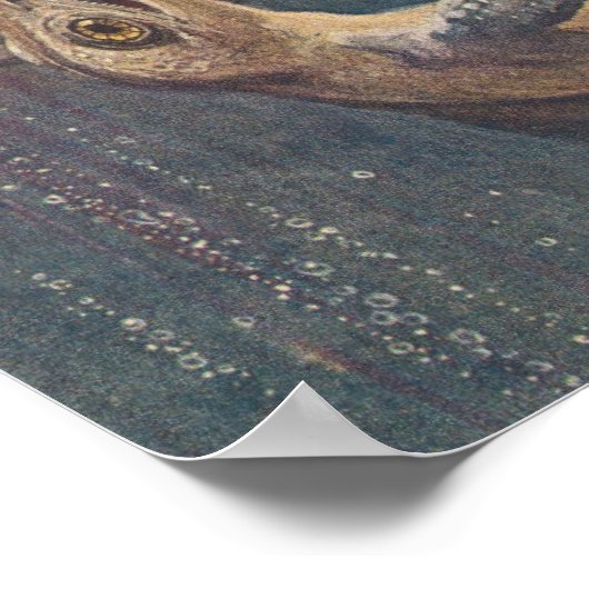 Mosasaurus Ichthyosaurus Antique Impression (Coin)