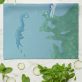 Mosasaurus Theedoek (Gevouwen)