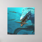 Mosasaurusjacht Canvas Afdruk (Voorkant)
