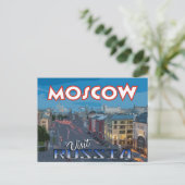 Moscou, carte postale de la série Visit Russia (Debout devant)