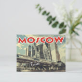 Moscou, carte postale de la série Visitez la Russi (Debout devant)