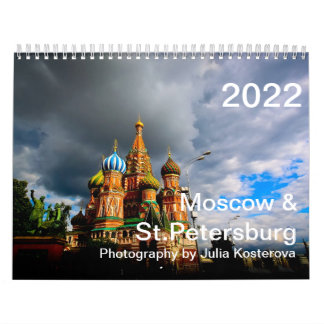 Moscou et Saint-Pétersbourg. Calendrier 2022