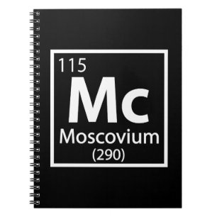 Moscovium - Russisch periodieke wetenschappelijke Notitieboek