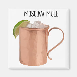 Moscow Mule Koperen Mok Wodka Limoen Cocktailmagne Magneet