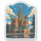 Moscow’s Saint Basil’s Cathedral Sticker (Voorkant)
