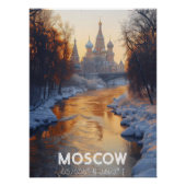 Moscú: La Ciudad de las Cúpulas, Invierno Catedral Perfect Poster (Voorkant)
