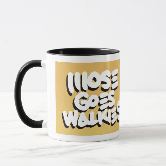 Mose Goes Marches "Lucy" 9 Vit Mug (Gauche)