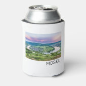 Moselle Loop Sunset Kroev Panorama Duitsland Blikjeskoeler (Blikje Achterkant)