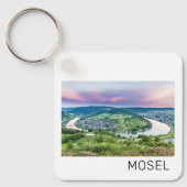 Moselle Loop Sunset Kroev Panorama Duitsland Sleutelhanger (Voorkant)