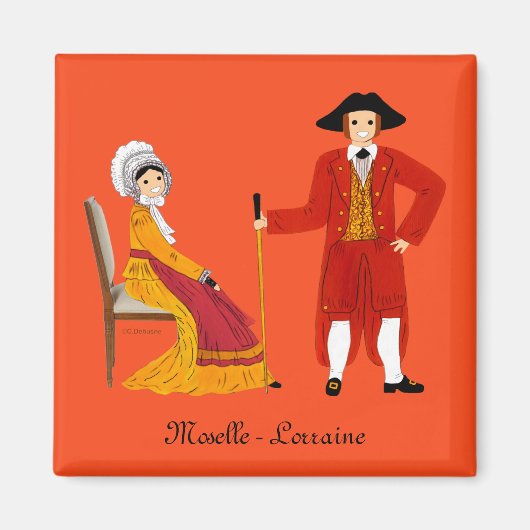 Moselle, Lorraine, Frankrijk Magneet (Voorkant)