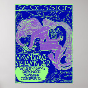 Moser Poster: Wenen Secessie Art Exhibition Poster