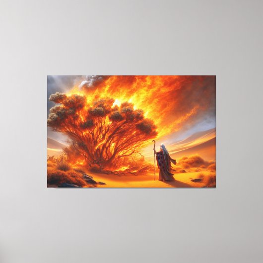 Moses Burning Struik Canvas Afbeelding 1 Afdruk (Voorkant)