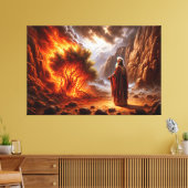 Moses Burning Struik Canvas Afbeelding 2 (Insitu (Woonkamer))