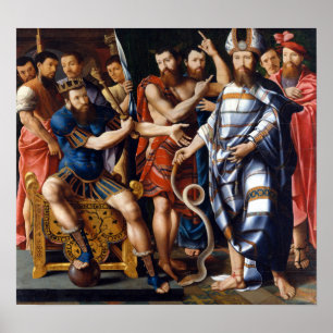 Moses en Aaron voor Pharaoh Poster