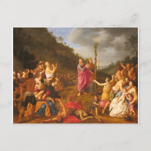 Moses en de Brazen Serpent Briefkaart (Voorkant)